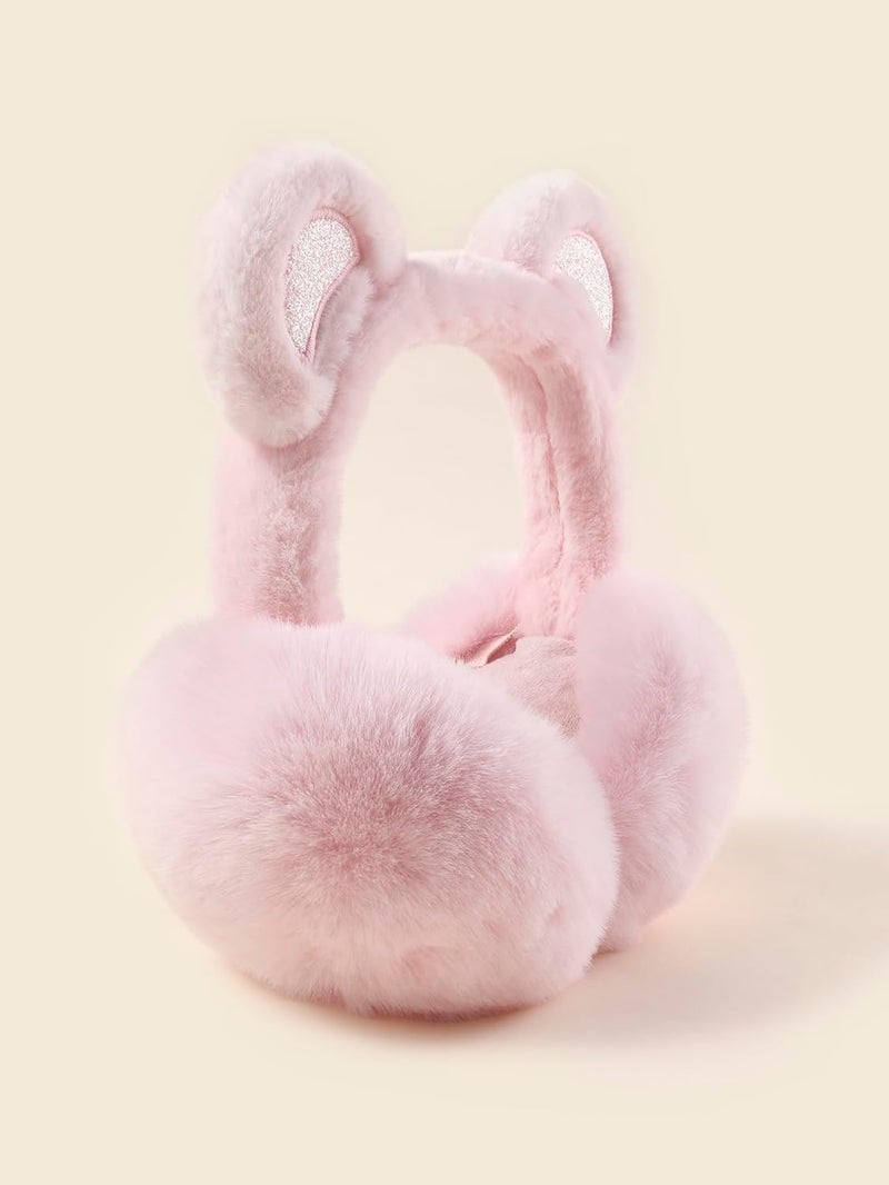 KEEPFLY Store Kids Girls Winter Earmuffs Warm Cute Plush Cat Ears Muffs Toddler Boys Ear Warmer Outdoor Ear Covers - Image 2